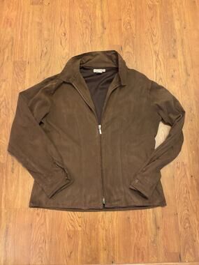 Mountain Lake Vintage 90s Brown Western Zip-Up Size Large